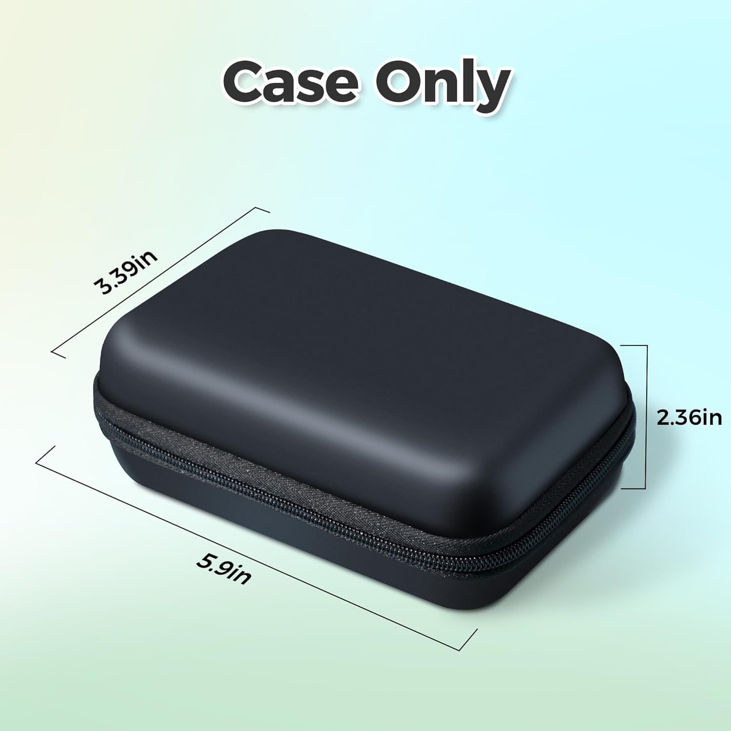 Nelko Genuine Case Compatible P21 Label Maker, Compatible with Most Mini Label Printers, Holder for Labeler Makers Printer & Labeling Tapes, Box with Mesh Pocket for Batteries Accessories (Case Only)